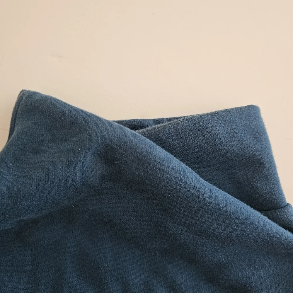 Athleta Cozy Karma Funnel Neck Sweatshirt XS Blue Pockets